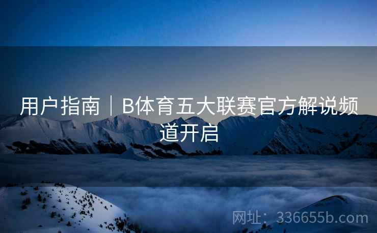 用户指南|B体育五大联赛官方解说频道开启 第2张 用户指南|B体育五大联赛官方解说频道开启 第2张