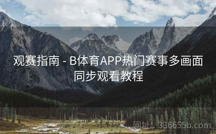 观赛指南 - B体育APP热门赛事多画面同步观看教程
