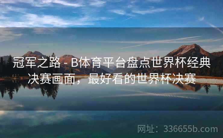 冠军之路 - B体育平台盘点世界杯经典决赛画面,最好看的世界杯决赛