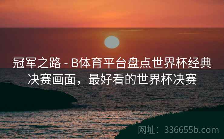 冠军之路 - B体育平台盘点世界杯经典决赛画面,最好看的世界杯决赛